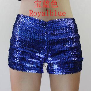 欧美范性感夜店dj女歌手ds演出服 钉亮片中腰短裤热裤舞台服装