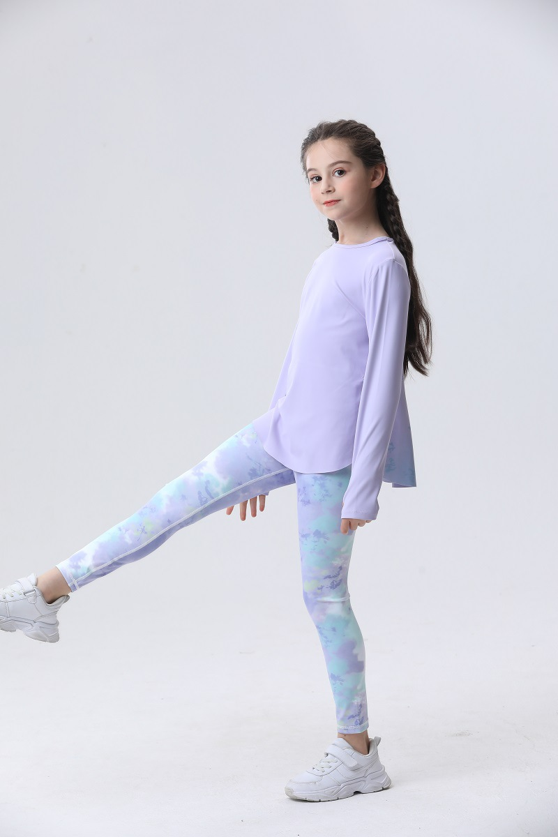 春季儿童瑜伽服裸感长袖上衣运动健身套装女童户外训练打球长裤,运动/瑜伽/健身/球迷用品,瑜伽套装,淘宝优惠券,粉丝福利购,淘宝优惠卷