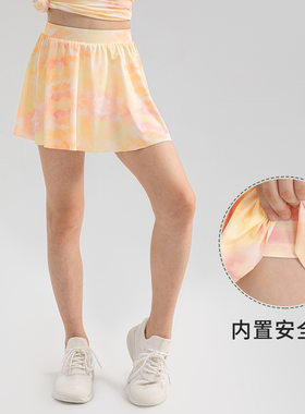 女童网球裙瑜伽运动裙裤夏季