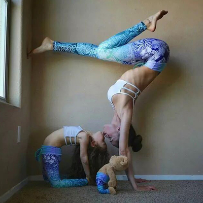 欧美经典玛雅儿童瑜伽裤亲子