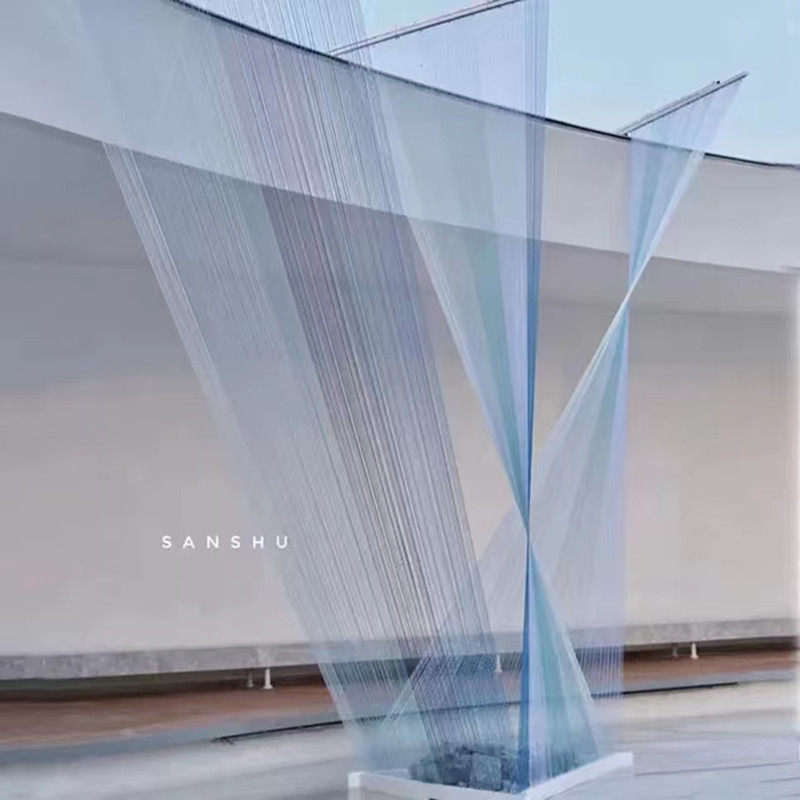 彩虹线装置设计现场活动气氛布置商场美陈中庭dp装饰氛围布置