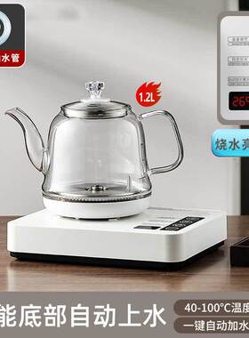 家用烧水壶电磁茶炉电热水壶全自动上水一体式茶台茶桌泡茶