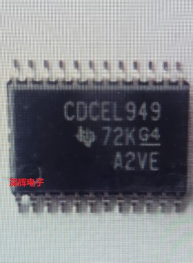 CDCEL949PWR PW 全新时钟合成器IC芯片 TSSOP-24 可直拍