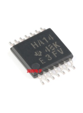 SN74AHC14PWR PW丝印HA14 全新进口反相器IC芯片TSSOP-14 可直拍