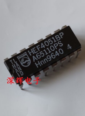 直插 CD4051BN HEF4051BP 多路分解器 DIP-16封装 可直拍