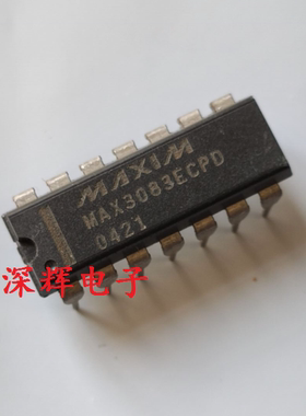 直插 MAX3083CPD MAX3083ECPD 收发器 DIP-14 可直拍 进口拆机