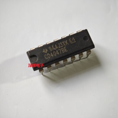 直插 CD4047BE HEF4047BP 进口多谐振荡器芯片 DIP-14 可直拍