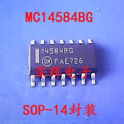 贴片 MC14584BDR2G 14584BG B施密特触发器IC芯片 SOP-14 可直拍