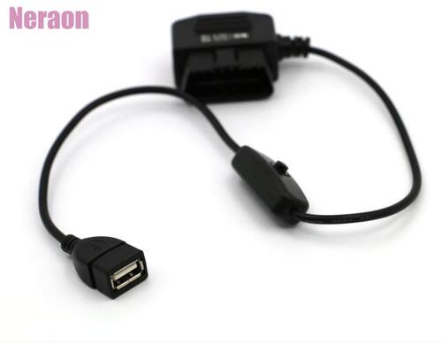 智能obd行车记录仪降压线无损取电 usb模块母口 12v转5v 停车监控