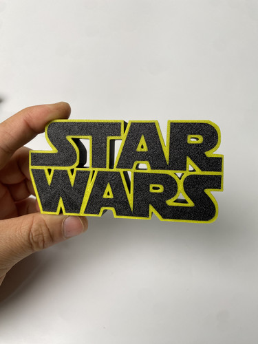 3D打印星球大战标志logo立牌Starwars立标starwars星球大战款logo