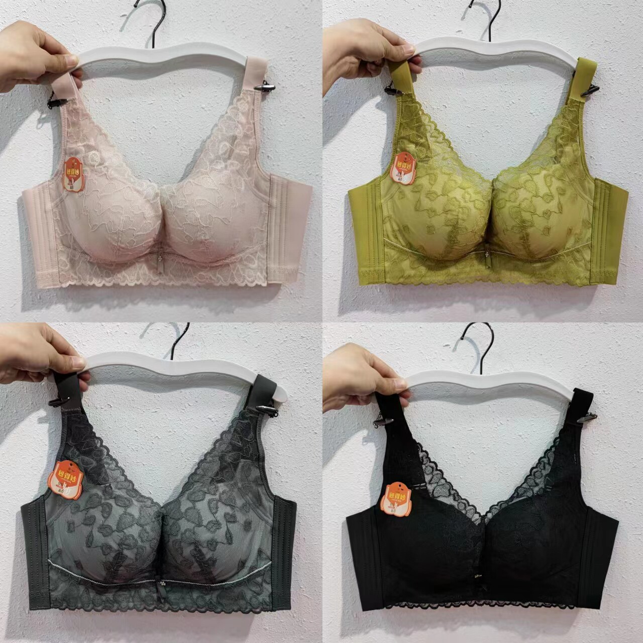 薄棉C杯无钢圈聚拢内衣女文胸