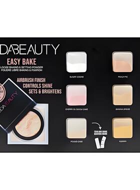 现货 Huda Beauty烘焙新品粉色系列烘焙散粉试色卡 6色