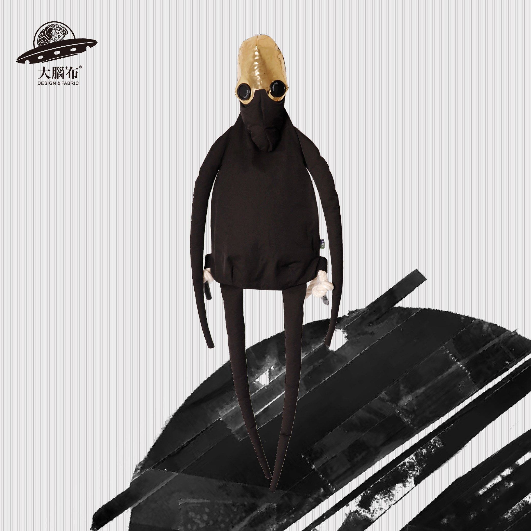 新年潮玩伴手礼外星人大容量双肩包学生书包暗黑风背包潮酷个性新