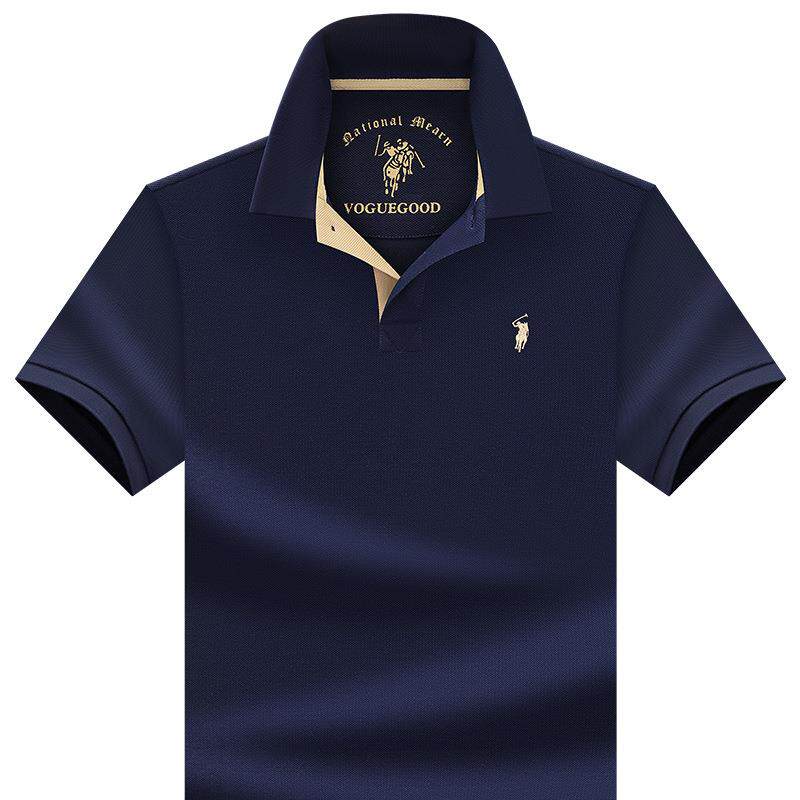 保罗正品保罗短袖polo衫男夏装100纯棉新款高端纯色中青年男士全