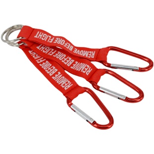 我爱飞行|飞行前拆除REMOVE BEFORE FLIGHT登山扣航空刺绣钥匙扣