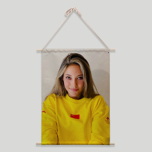 滑雪谷爱凌同款周边海报布艺挂画室内装饰来图定制送朋友创意礼物