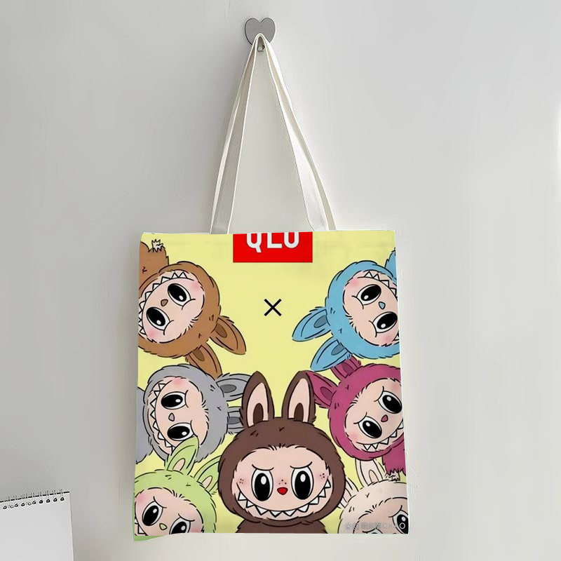 拉布labu卡通帆布袋定制耐用通勤