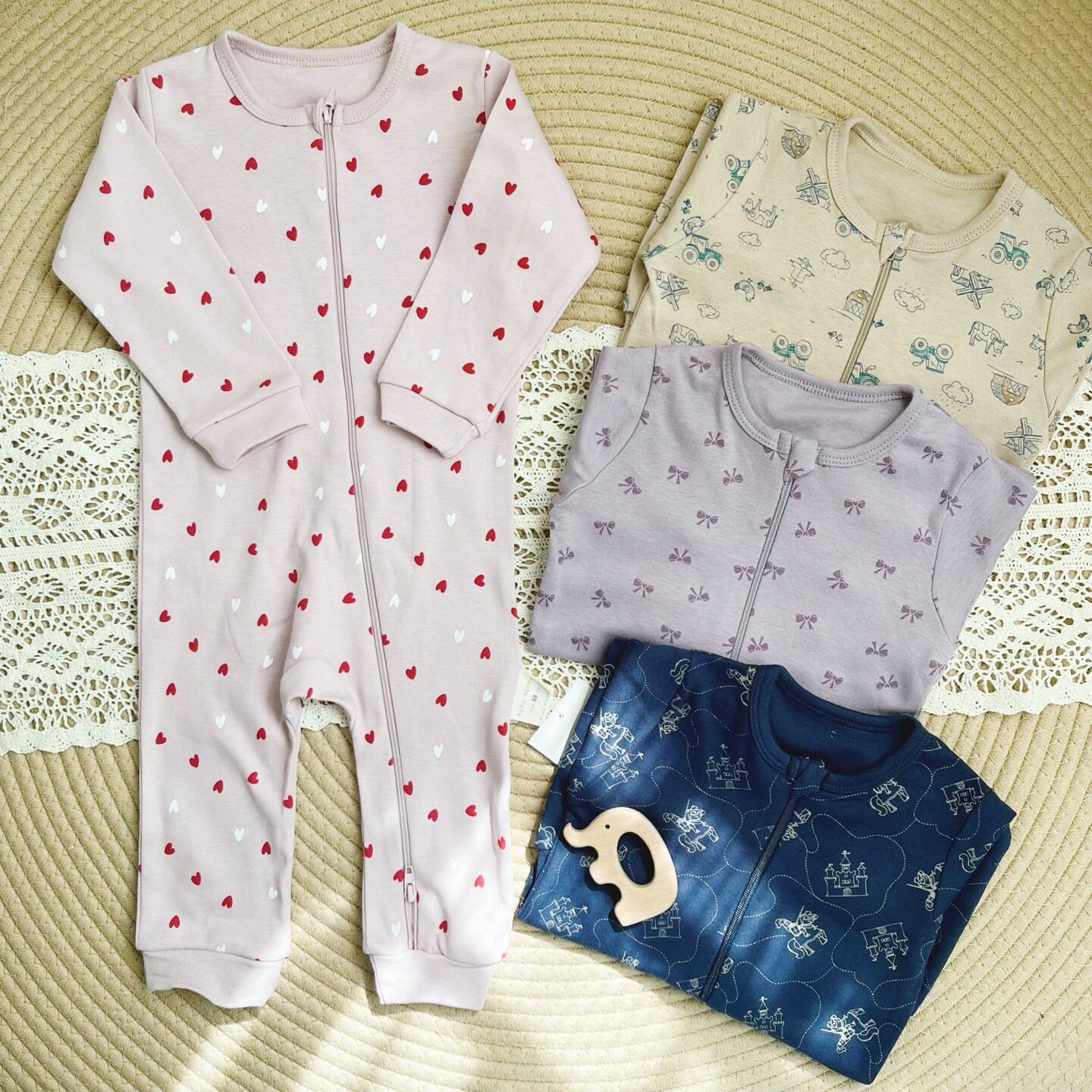 新生婴儿连体衣春秋款睡袋外出服连身衣/爬服/哈衣