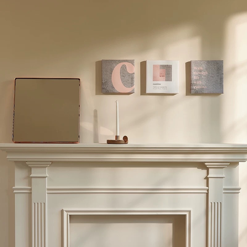 STUDIOFH/camino Bautista/红铜正方镜/桌面梳妆镜/壁挂镜