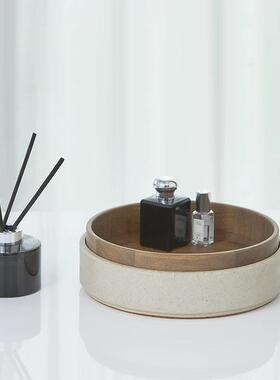 StudioFH/camino双层托盘/水磨石实木/高级感