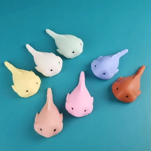 爆款 可爱彩色水滴鱼捏捏乐整蛊减压发泄TPR创意解压玩具L030不限