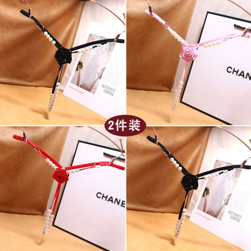 欧美丁字裤性感勒阴情趣珍珠按摩