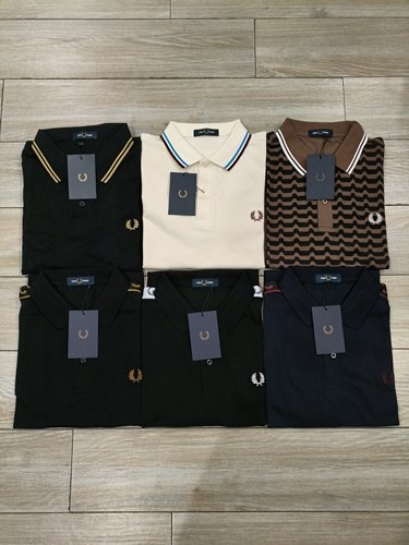 Fp麦穗佛莱德派瑞新款夏季拼接领口POLO衫短袖男女T恤