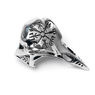 北欧复古维京人骷髅戒指男士时尚创意鸟嘴海盗戒指饰品游戏周边酷