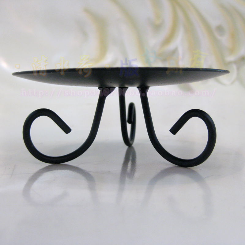 °üÓÊÌúÒÕÖǫ̀ 8.5x4cm£¬Ö±¾¶7.5ÀåÃ×ÏãÞ¹ÏãζÀ¯ÖòСÍÐÅÌ Èý½ÅÌú¼Ü