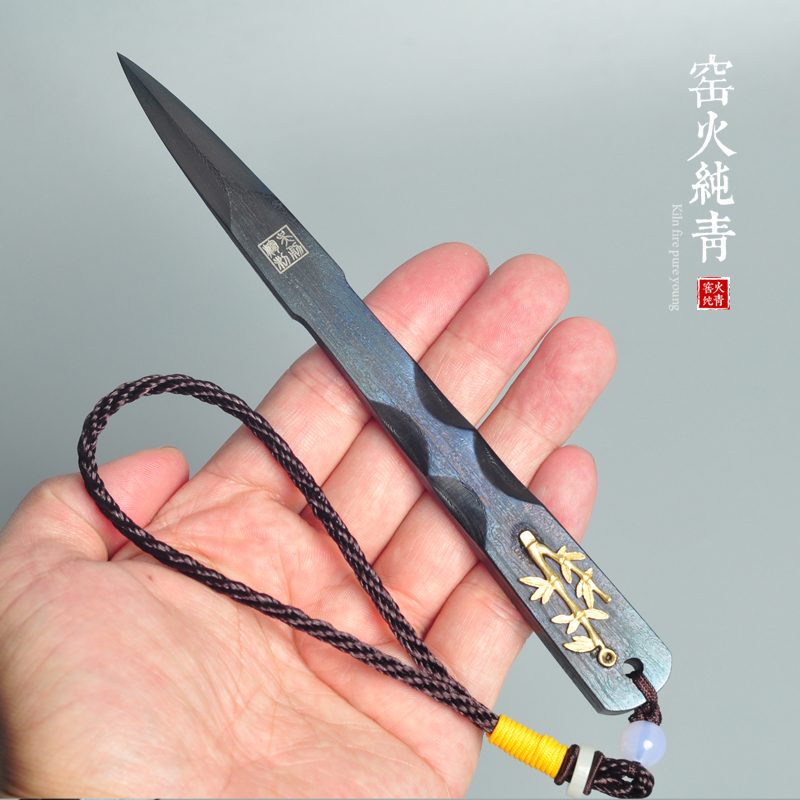 竹韵风手工另配大马士革茶刀