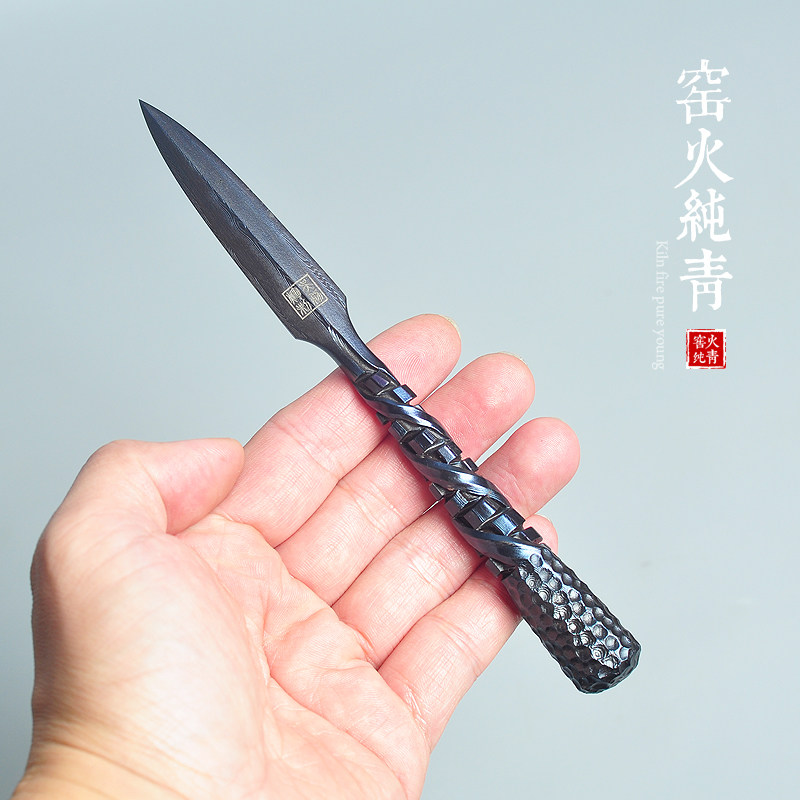 手工茶刀普洱茶饼撬茶器大马士革