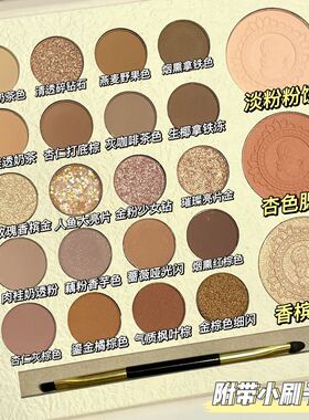 23色眼影综合盘修容高光一体盘