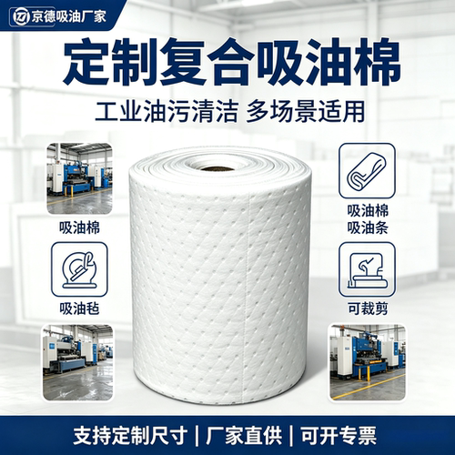 复合压点吸油棉毡卷5mm加油站