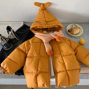 木野冬季儿童棉服外套湖州织里童装男女童洋气加厚派克服保暖服饰