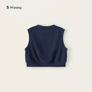 无袖 男童坎肩背心宽松春装 马甲 儿童针织上衣春春秋新款 YAYA童装