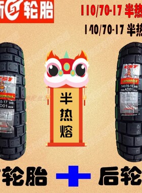 适用地平线/宝雕小忍者BD200R/350前后胎110/1407017半热熔真空胎