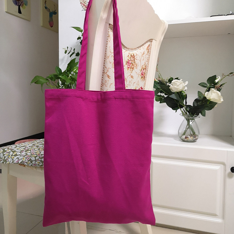 彩色帆布袋印刷定制环保袋加厚购物袋手提袋单肩简约帆布包可定制