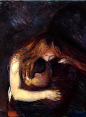 Edvard Munch 蒙克 爱与痛 1894 装饰画无框画 客厅书房卧室酒吧