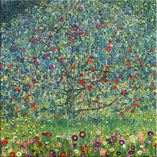 苹果树克里姆特欧式复古小众艺术装饰画美式客厅书房客厅挂画