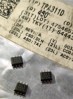 SOP8音频芯片 全新原装TI现货 TPA311D 丝印311 管装795 1184编带