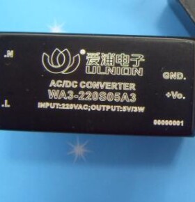 WA3-220S05A3  AC-DC 电源模块 3W 220转5V ULNION / 爱浦