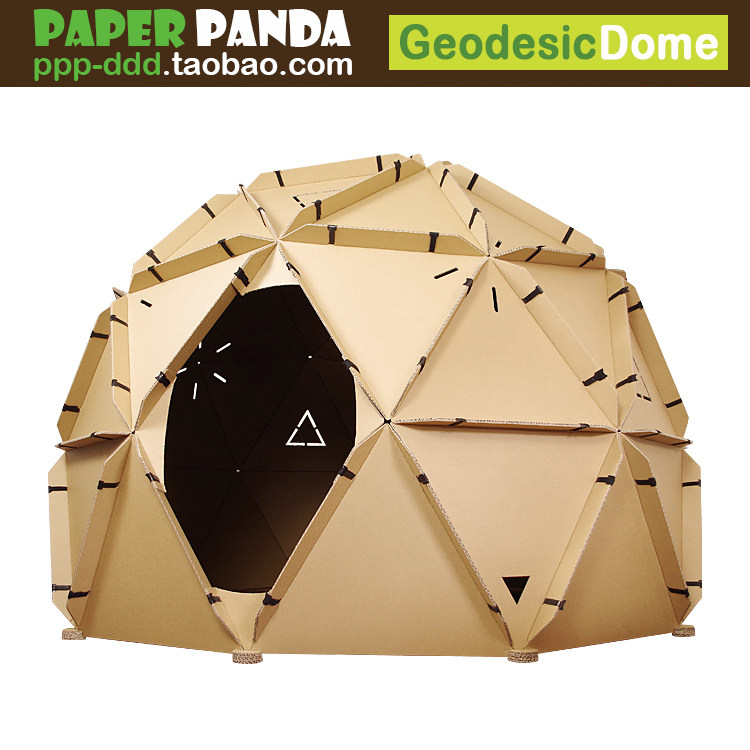 PAPER PANDA 超大号幼儿园儿童游戏屋半球形穹顶冰屋玩具屋纸房子