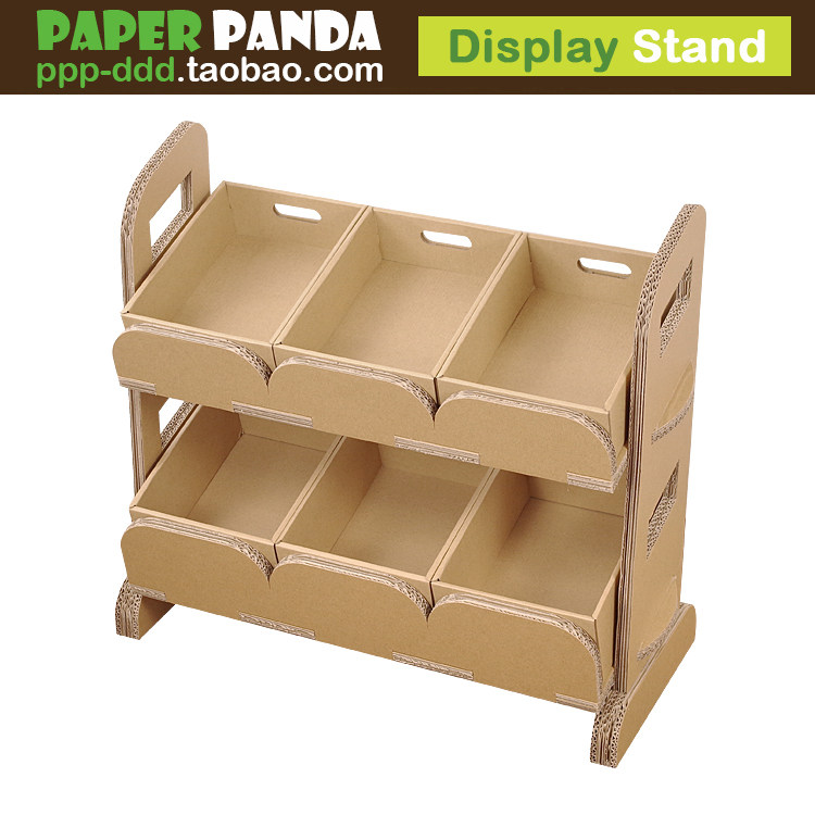 PAPER PANDA 幼儿园儿童过家家纸玩具商店小卖部卖东西小货架货柜