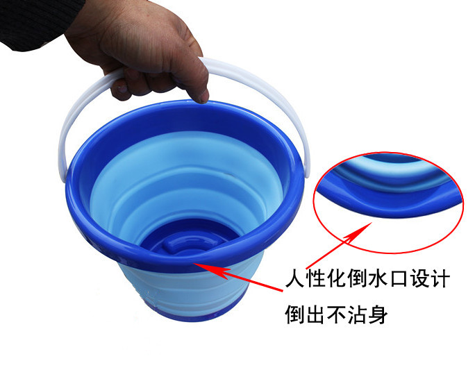 可折叠伸缩钓鱼桶装鱼养鱼图片