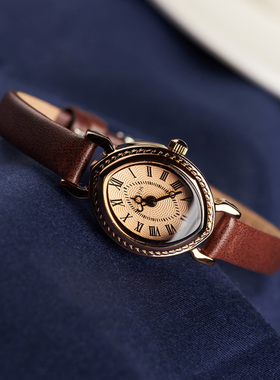 聚利时手表女士小众轻奢复古2025新款小巧气质ins风女款石英女表