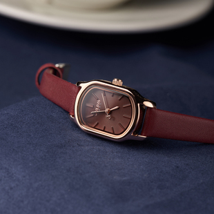 聚利时手表女款 小表盘方形女士学生石英表 轻奢小众高级感2025新款