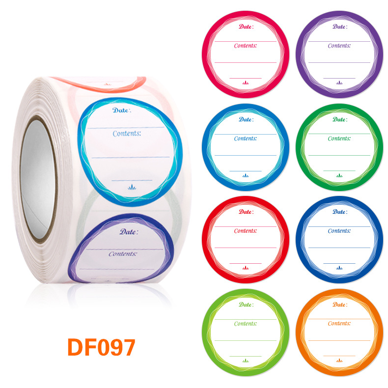 日期目录空白手写手帐标记自粘贴纸厨房冰箱食物不干胶标签便利贴