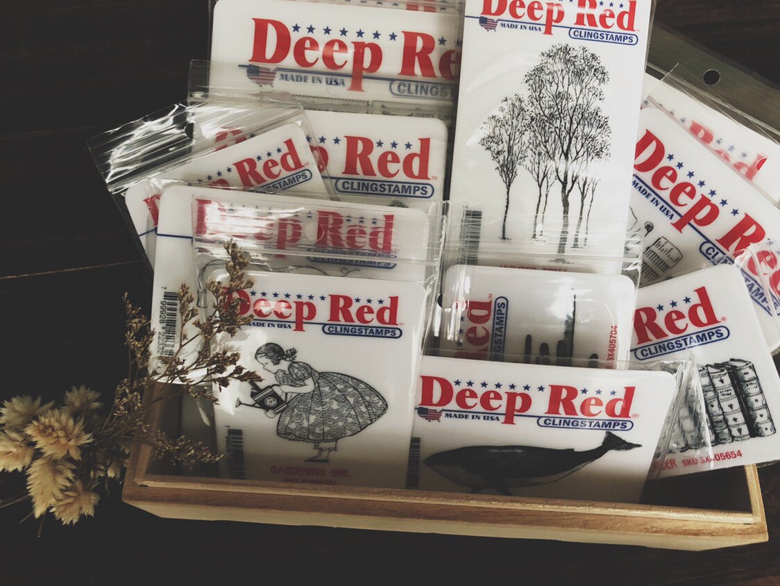 ｛现｝美国Deep Red泡棉印章 复古链接1