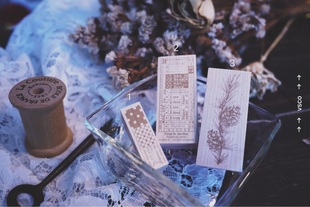 {现}日本CY cyanic nature印章 胶带/车票/松果