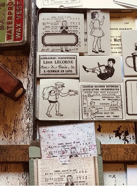 ｛现｝澳洲MICMOC泡棉印章 复古手账印章 新品